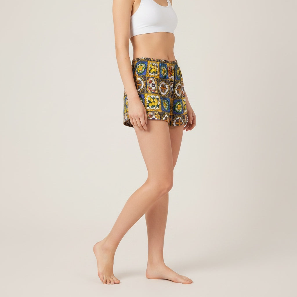 Mini-short Sicilia – Collection Azzurro & Fleurs – Quintín