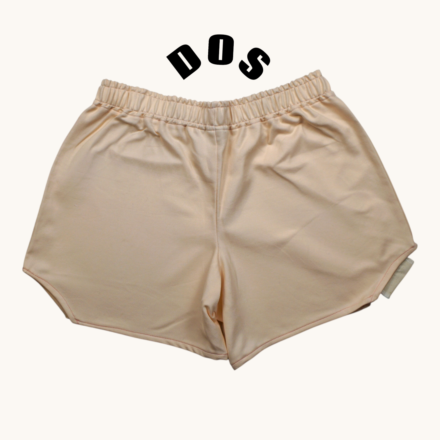 Short parachute Rose Perlé n°2 – Coton upcyclé – Taille unique S à L – Unisexe – Collection Rose Bonbon / Couleurs Unies – Quintín