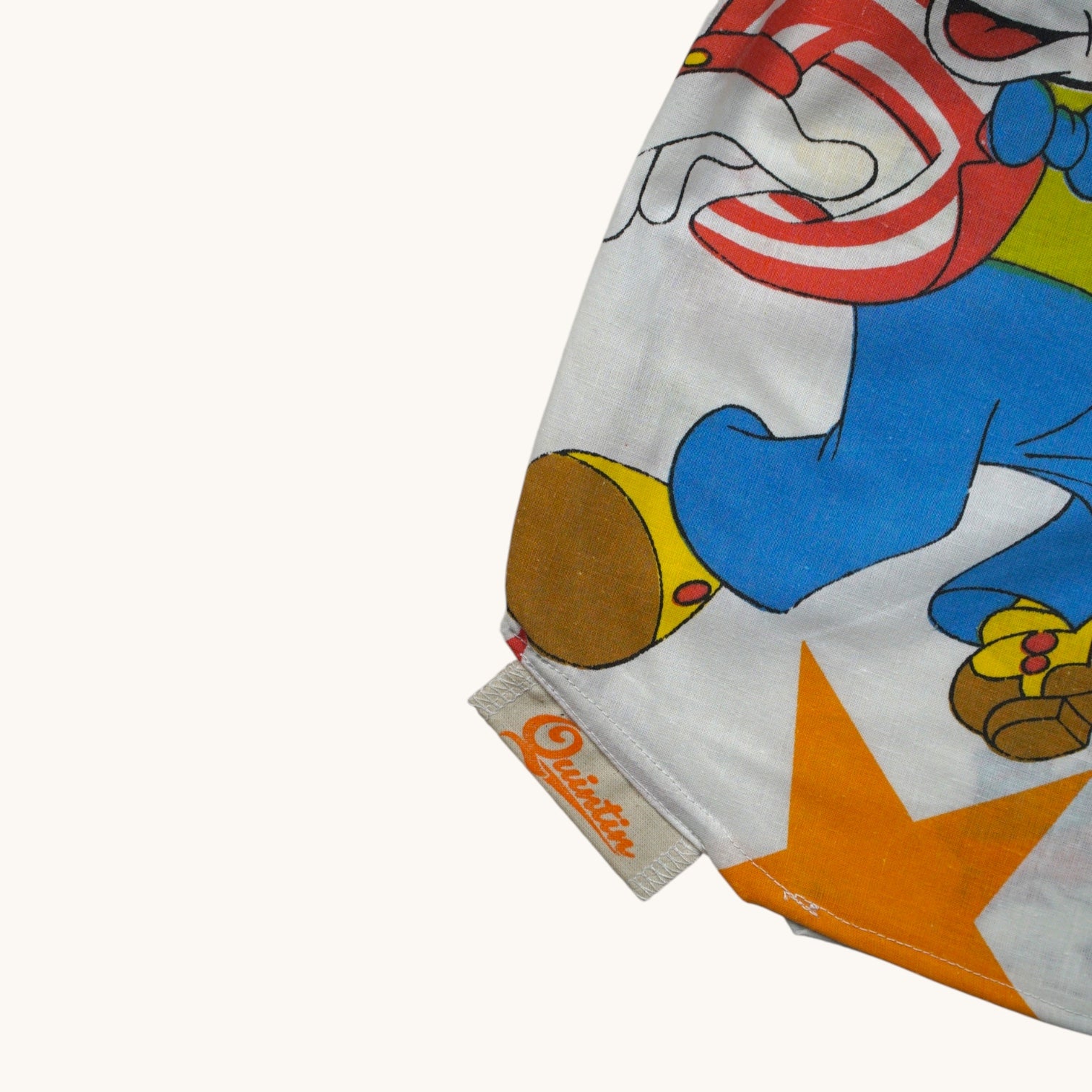Short parachute Disney 70's – Coton upcyclé – Taille unique S à L – Unisexe – Collection Pop Culture – Quintín