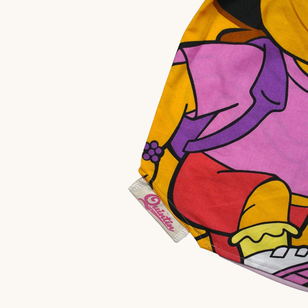Shorts paracaídas Dora – Algodón reciclado – Talla única (S a L) – Unisex – Colección Cultura Pop – Quintín