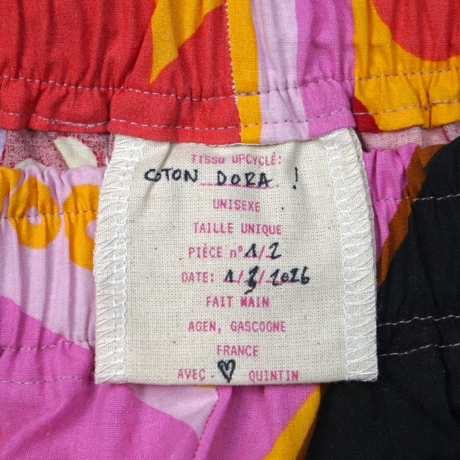 Shorts paracaídas Dora 2 – Algodón reciclado – Talla única (S a L) – Unisex – Colección Cultura Pop – Quintín