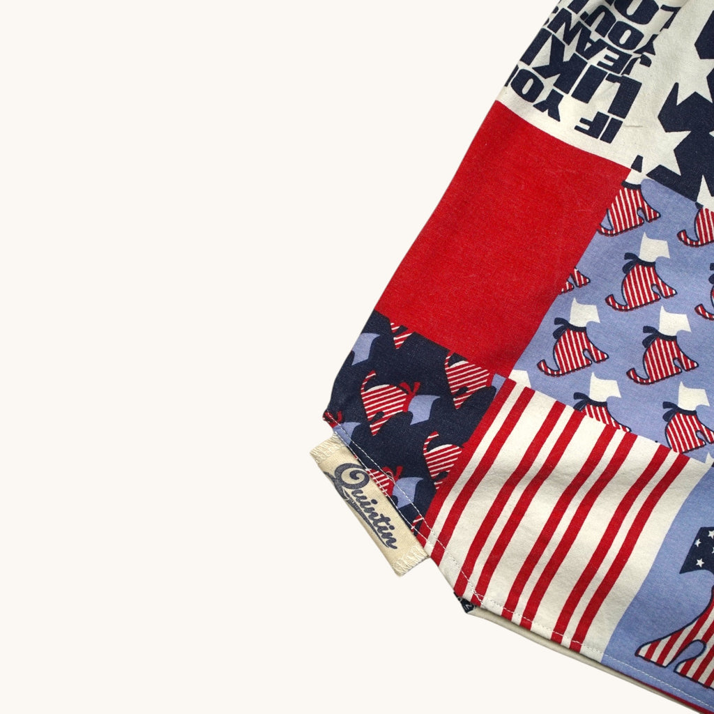 Pantalones cortos de paracaídas Chipie USA – Algodón reciclado – Talla única (S a L) – Unisex – Colección Cultura Pop – Quintín