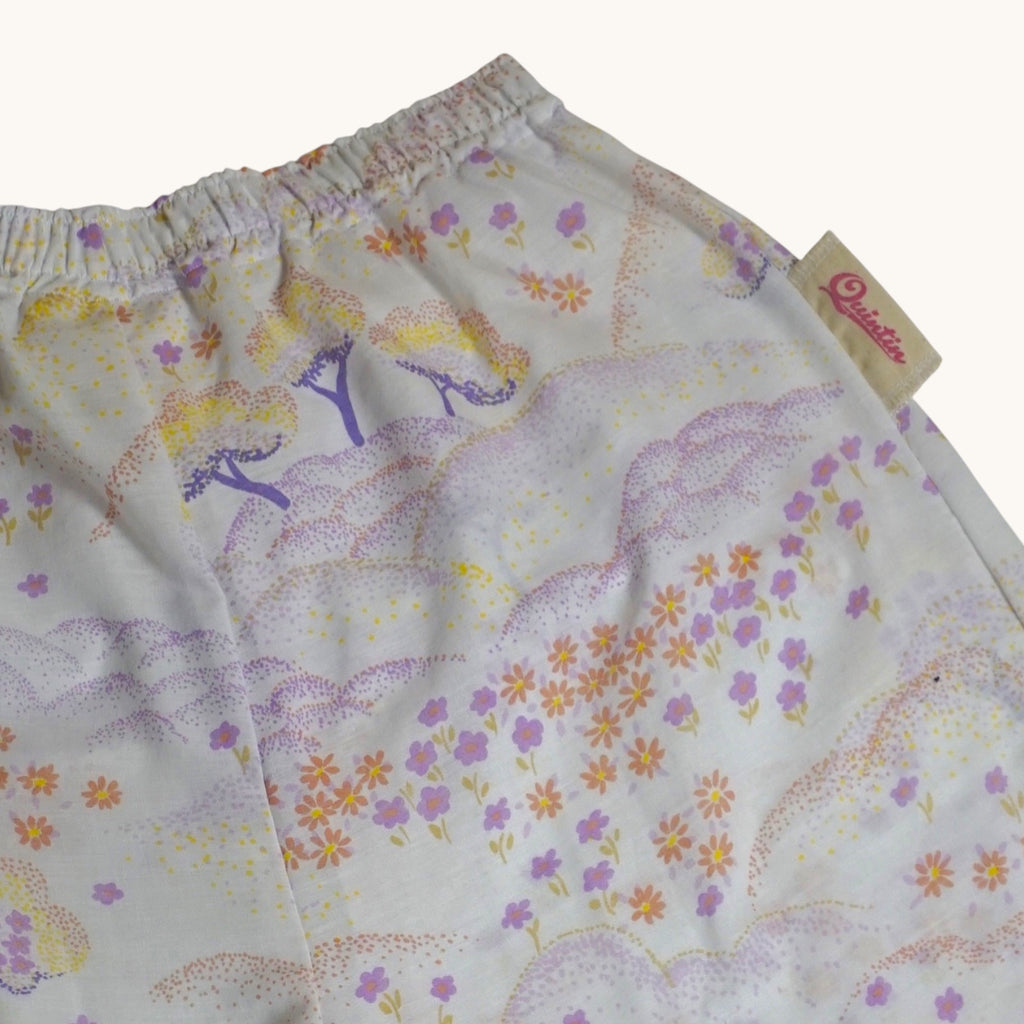 Pantalon évasé Paysage 70's – Coton upcyclé – Taille unique S à L – Unisexe – Collection Années 70 – Quintín