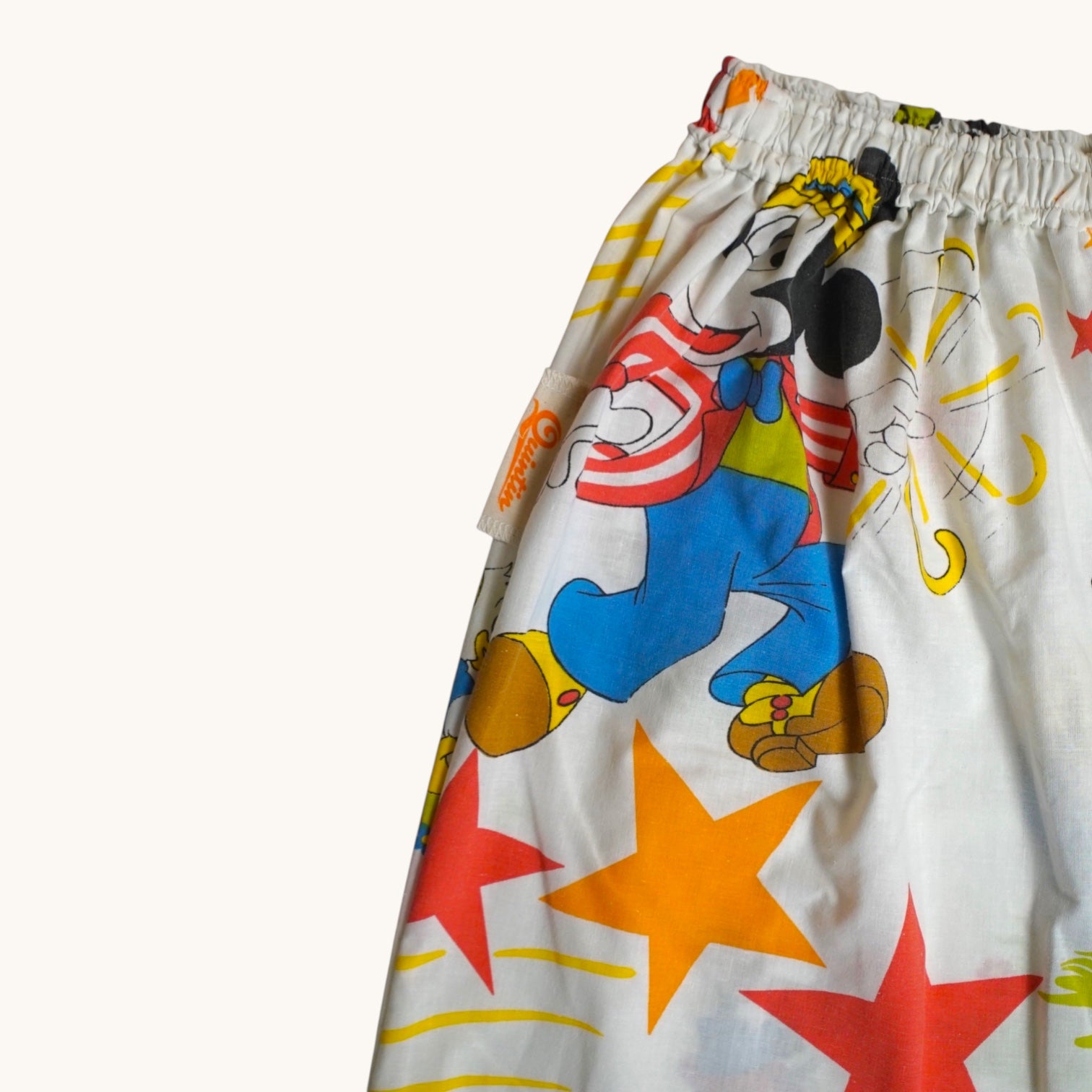 Pantalon oversize Disney 70's – Coton upcyclé – Taille unique S à L – Unisexe – Collection Pop Culture – Quintín