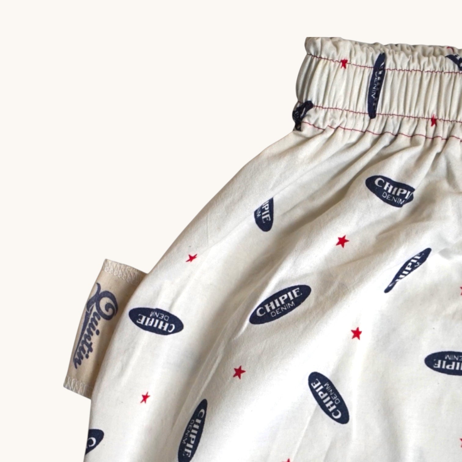 Pantalon oversize Chipie USA – Coton upcyclé – Taille unique S à L – Unisexe – Collection Pop Culture – Quintín