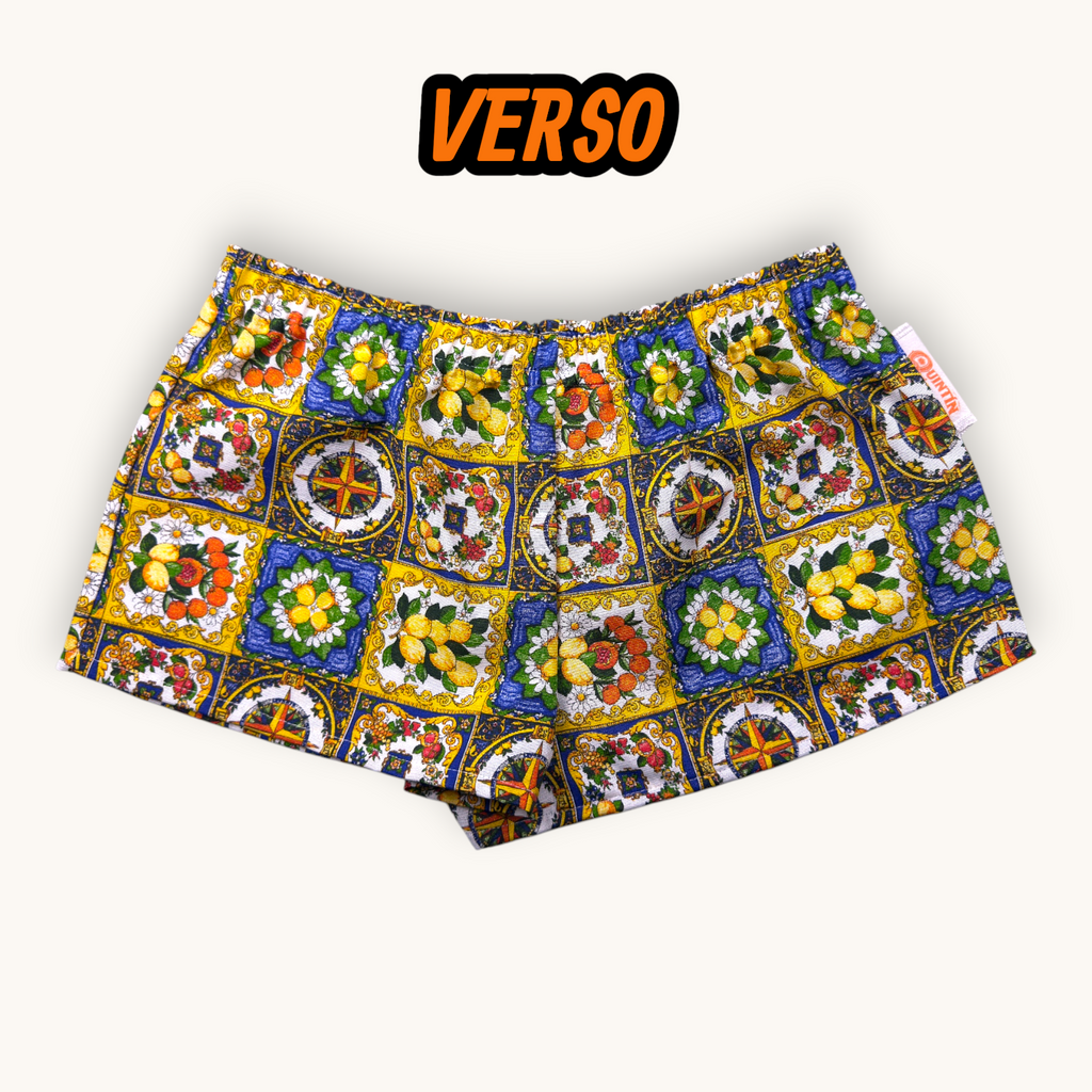 Mini-short Sicilia – Collection Azzurro & Fleurs – Quintín
