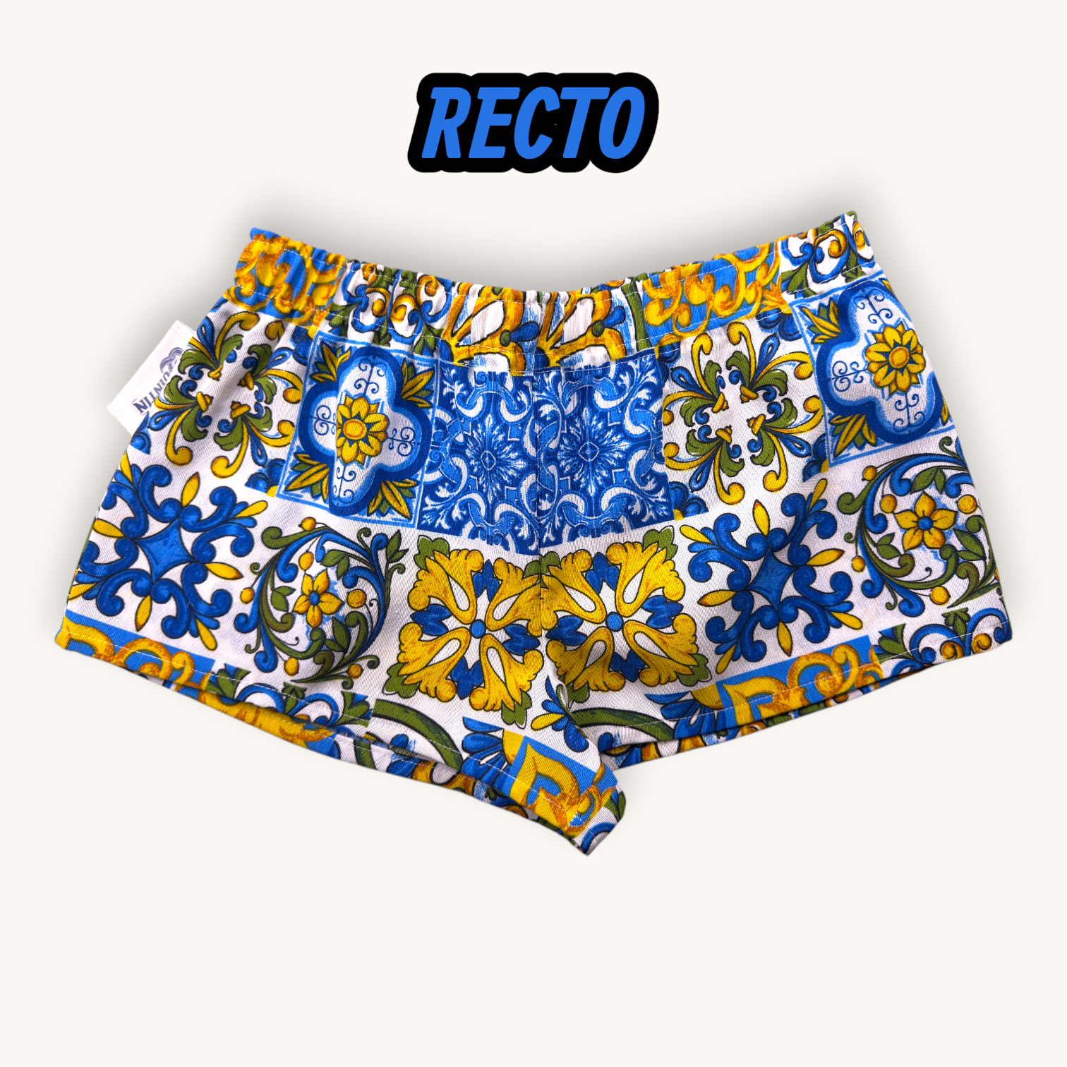 Mini-short Azulejos – Collection Azzurro & Géométrique – Quintín