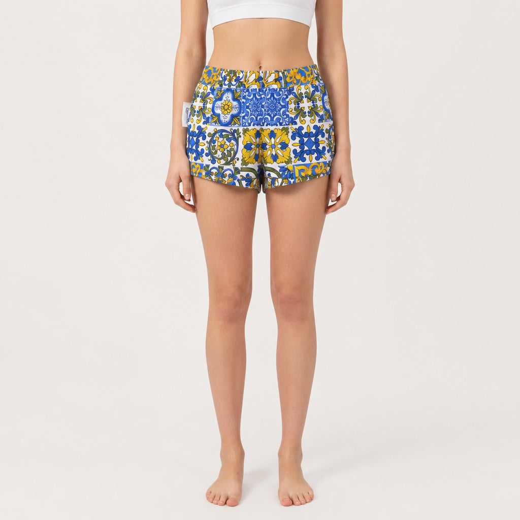 Mini-short Azulejos – Collection Azzurro & Géométrique – Quintín