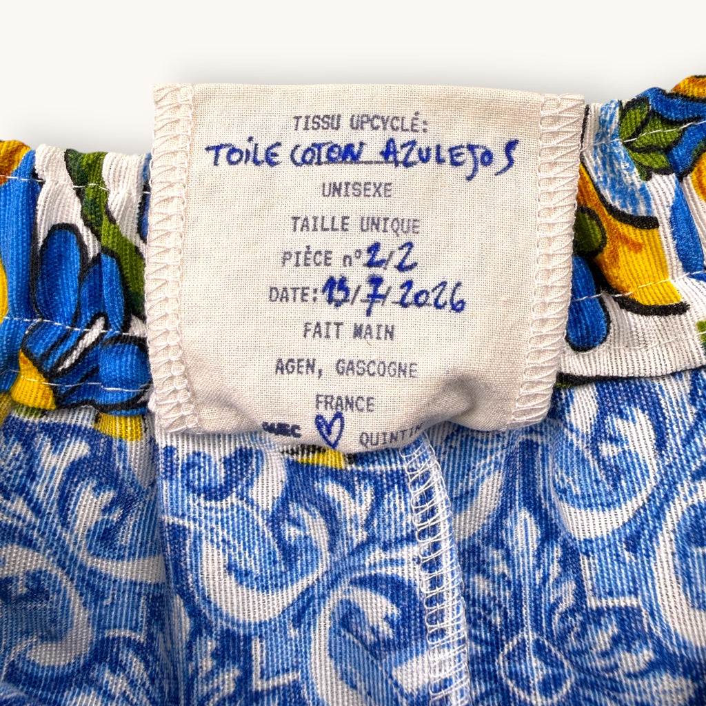 Mini-short Azulejos – Collection Azzurro & Géométrique – Quintín