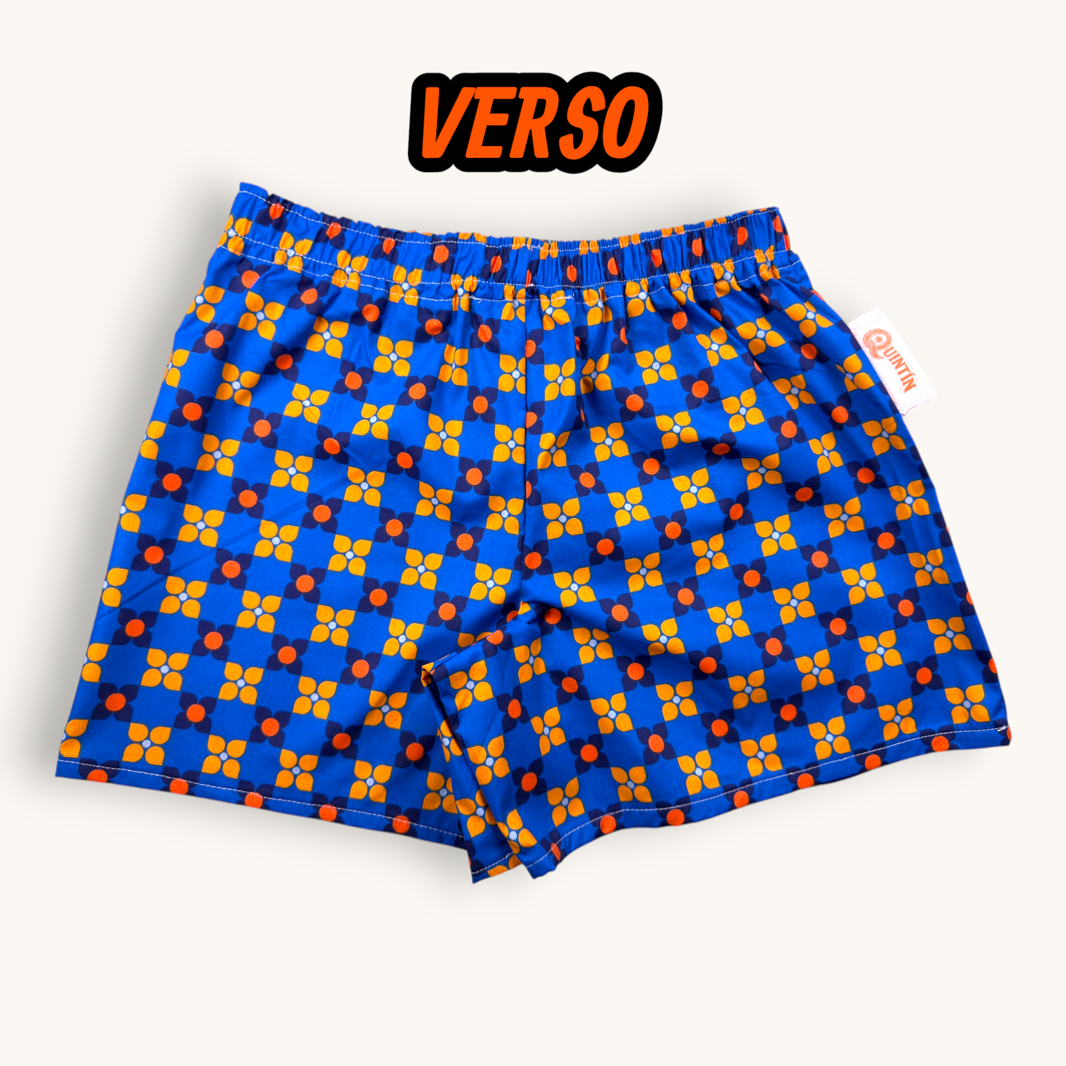 Short parachute Mosaic Flowers – Collection Années 70 / Fleurs / Géométrique – Quintín
