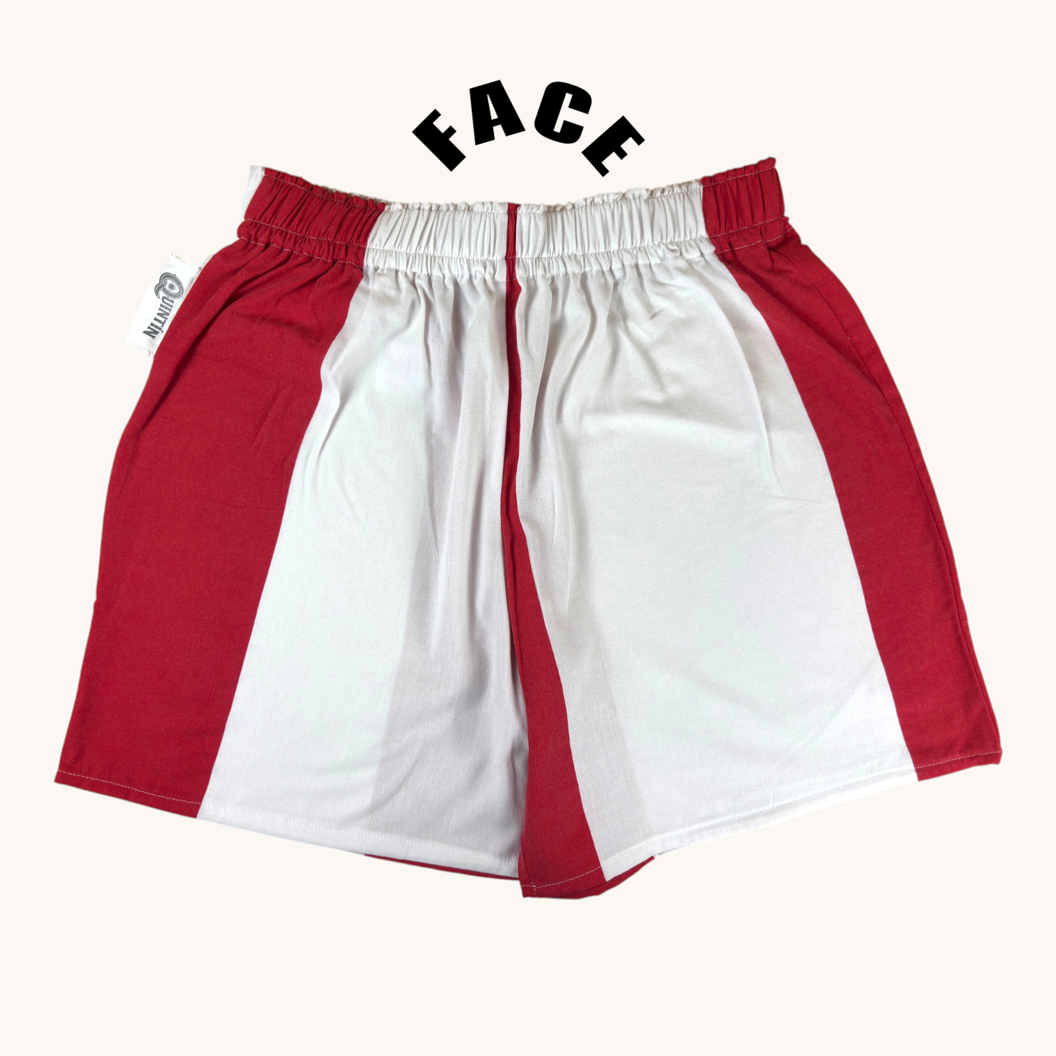 Short long Biarritz– Coton upcyclé – Taille unique S à L – Unisexe – Collection Rayé – Quintín