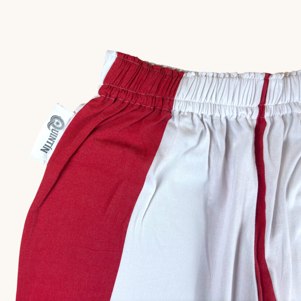 Short long Biarritz– Coton upcyclé – Taille unique S à L – Unisexe – Collection Rayé – Quintín