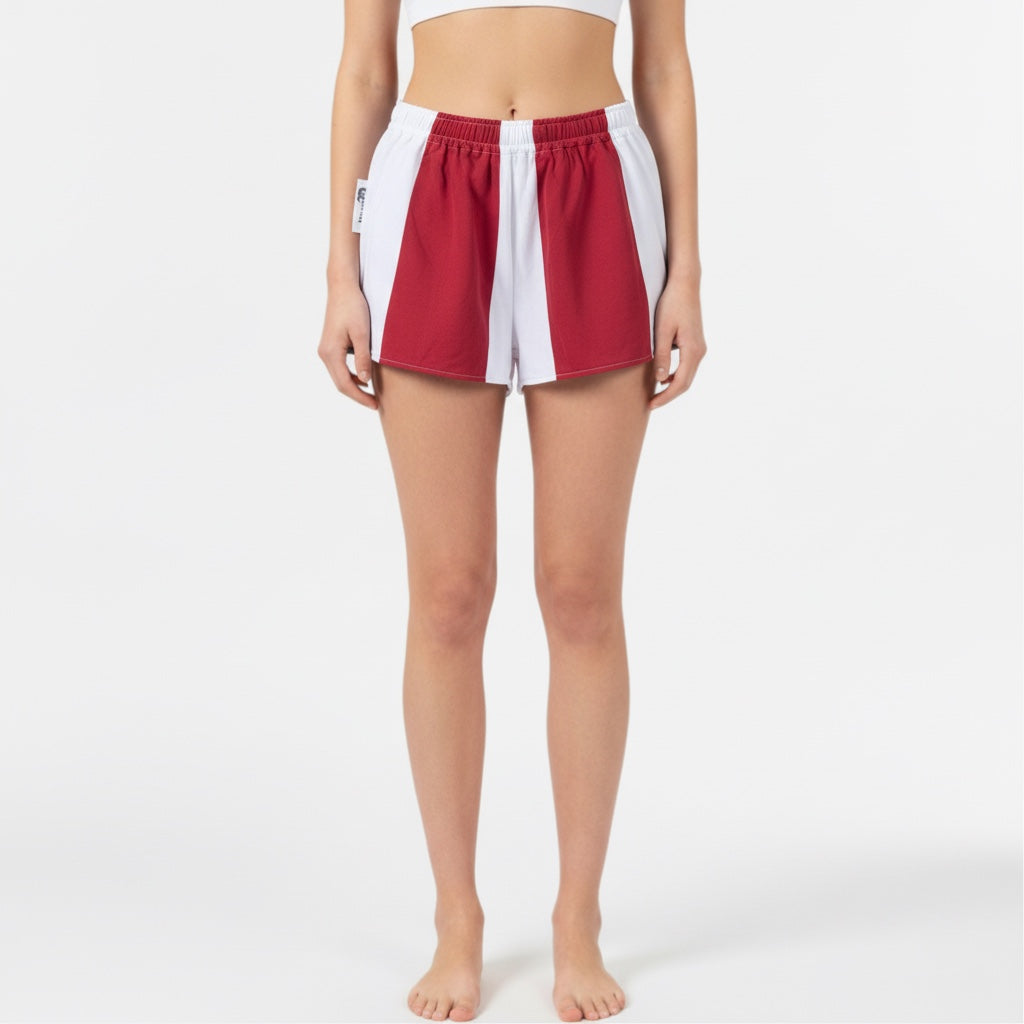 Mini-short Biarritz – Coton upcyclé – Taille unique S à L – Unisexe – Collection Rayé – Quintín