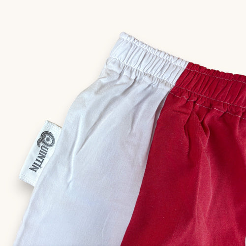 Mini-short Biarritz – Coton upcyclé – Taille unique S à L – Unisexe – Collection Rayé – Quintín