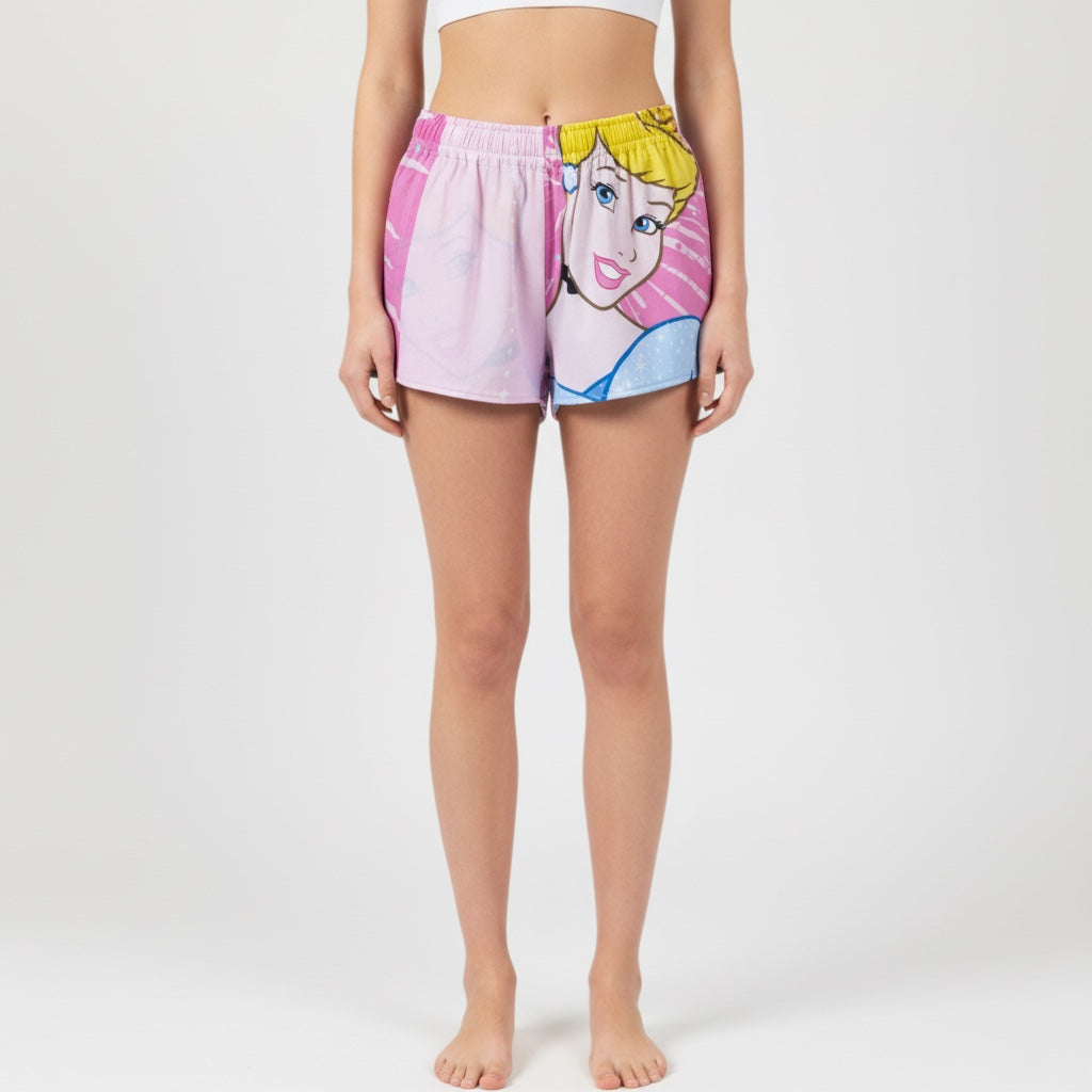 Mini-short Princesse – Coton upcyclé – Taille unique S à L – Unisexe – Collection Pop Culture / Rose Bonbon – Quintín