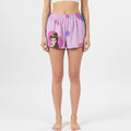 Mini-short Princesse n°2 – Coton upcyclé – Taille unique S à L – Unisexe – Collection Pop Culture / Rose Bonbon – Quintín