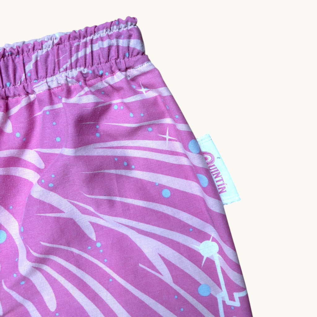 Pantalon évasé Princesse – Coton upcyclé – Taille unique S à L – Unisexe – Collection Pop Culture – Quintín