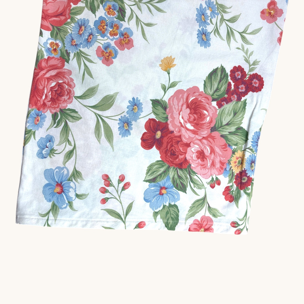 Pantalon évasé Fleurs British – Coton upcyclé – Taille unique S à L – Unisexe – Collection Fleurs – Quintín