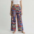Pantalon évasé 80's n°2 – Coton upcyclé – Taille unique S à L – Unisexe – Collection Géométrique – Quintín