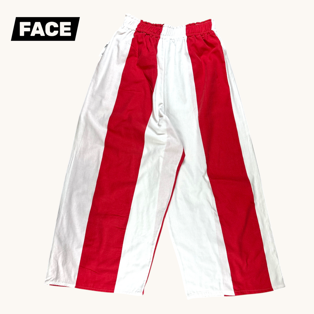 Pantalon évasé Biarritz – Coton upcyclé – Taille unique S à L – Unisexe – Collection Rayé – Quintín