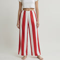 Pantalon évasé Biarritz – Coton upcyclé – Taille unique S à L – Unisexe – Collection Rayé – Quintín