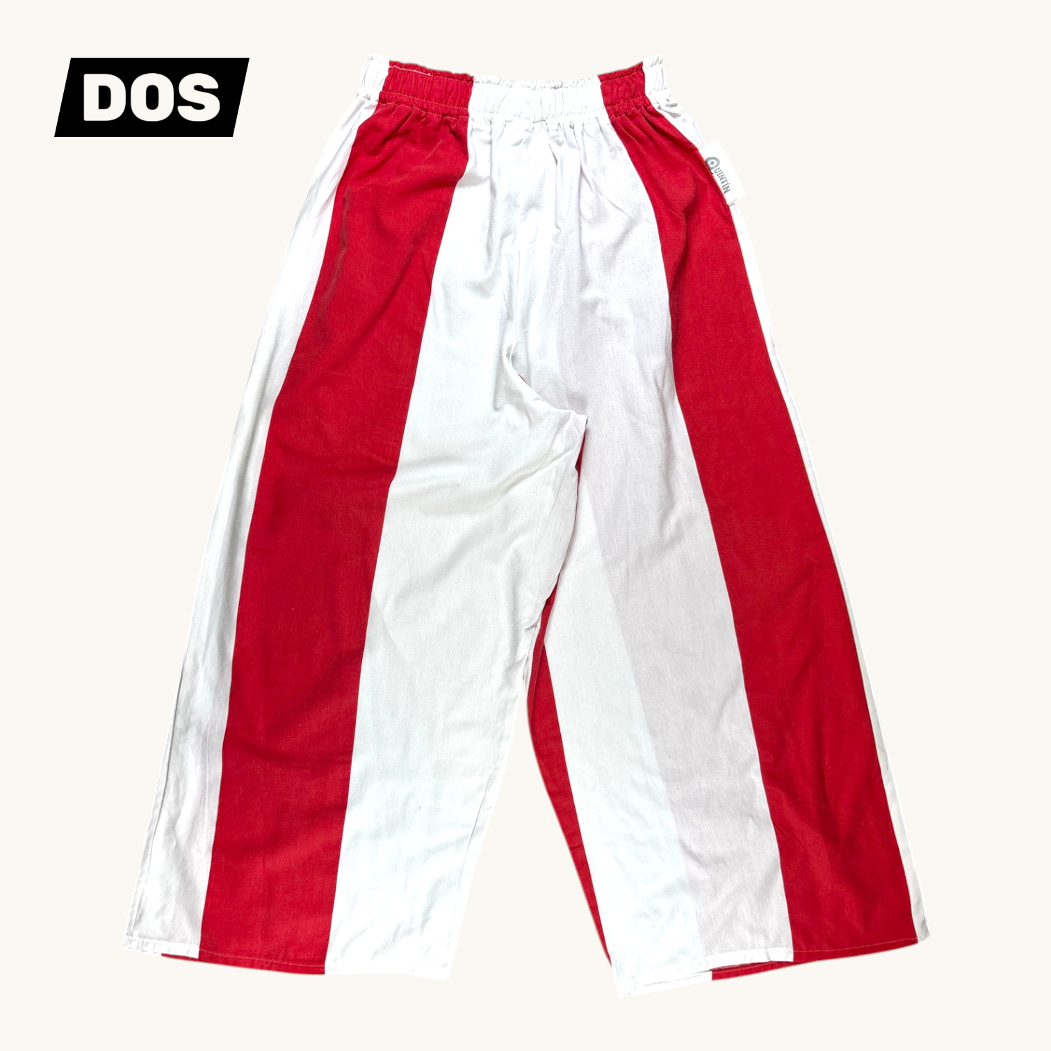 Pantalon évasé Biarritz – Coton upcyclé – Taille unique S à L – Unisexe – Collection Rayé – Quintín