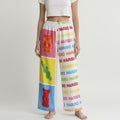 Pantalon évasé Haribo – Coton upcyclé – Taille unique S à L – Unisexe – Collection Pop Culture – Quintín