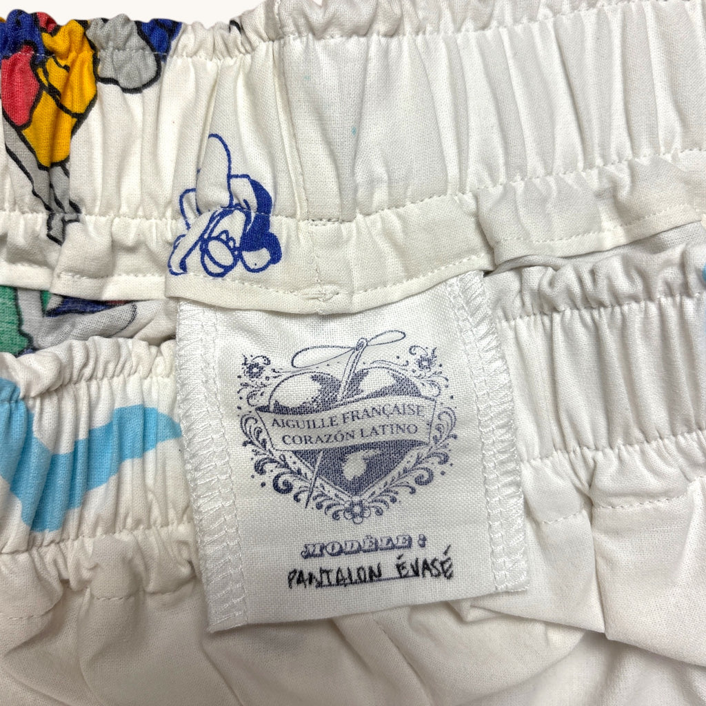 Pantalon évasé Babar – Coton upcyclé – Taille unique S à L – Unisexe – Collection Pop Culture – Quintín