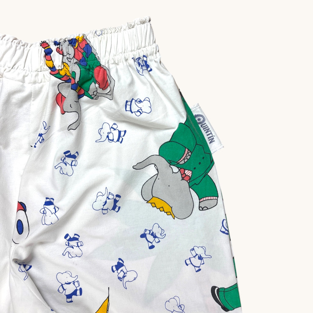 Pantalon évasé Babar – Coton upcyclé – Taille unique S à L – Unisexe – Collection Pop Culture – Quintín