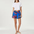 Short parachute Cars n°2 – Coton upcyclé – Taille unique S à L – Unisexe – Collection Pop Culture – Quintín