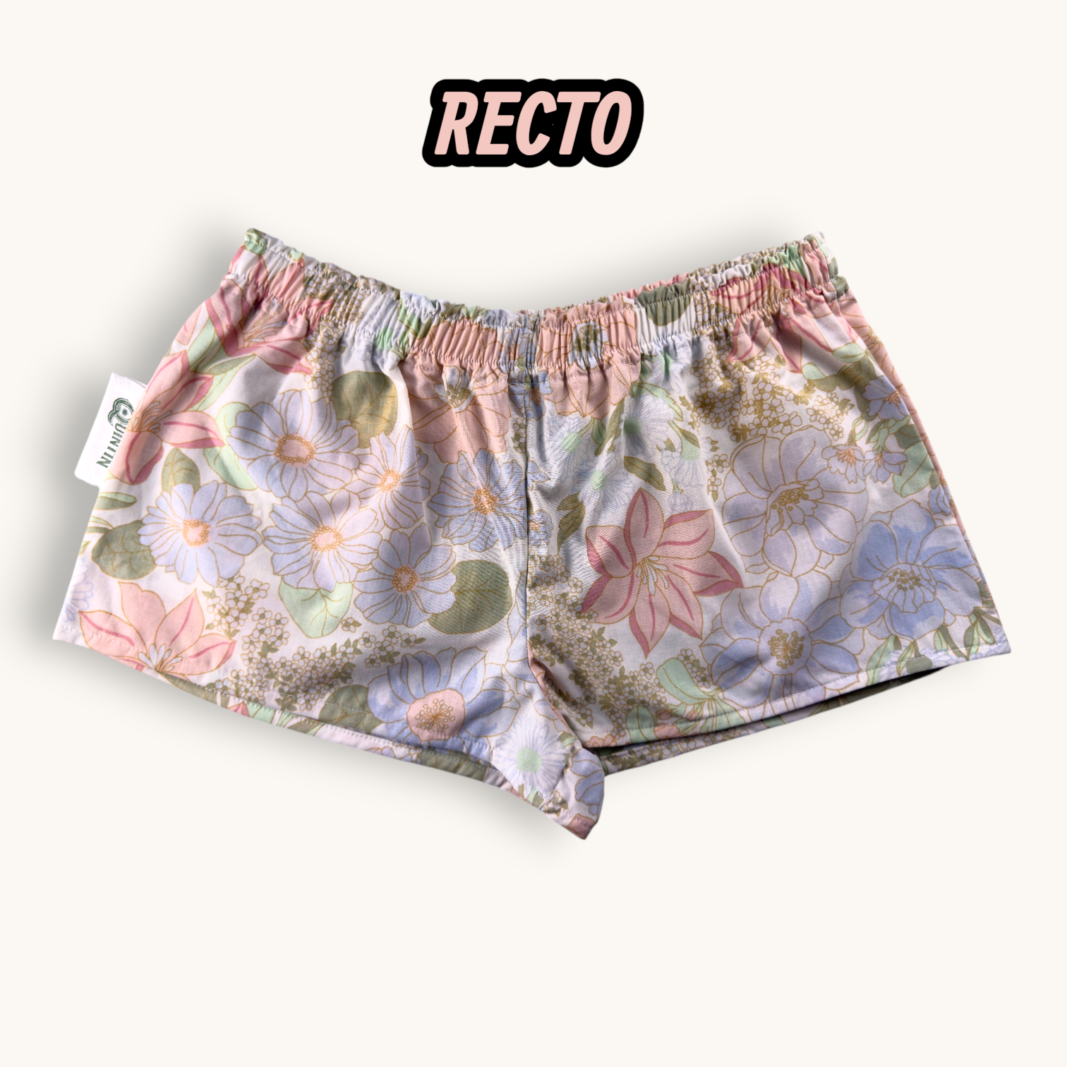 Mini-short Fleurs Pastel Années 70 – Collection Fleurs – Quintín