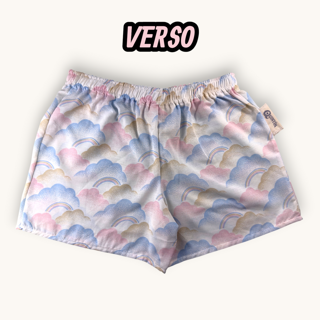 Short Parachute Arco Iris Pastel n°2 – Collection Paysage & Rose Bonbon