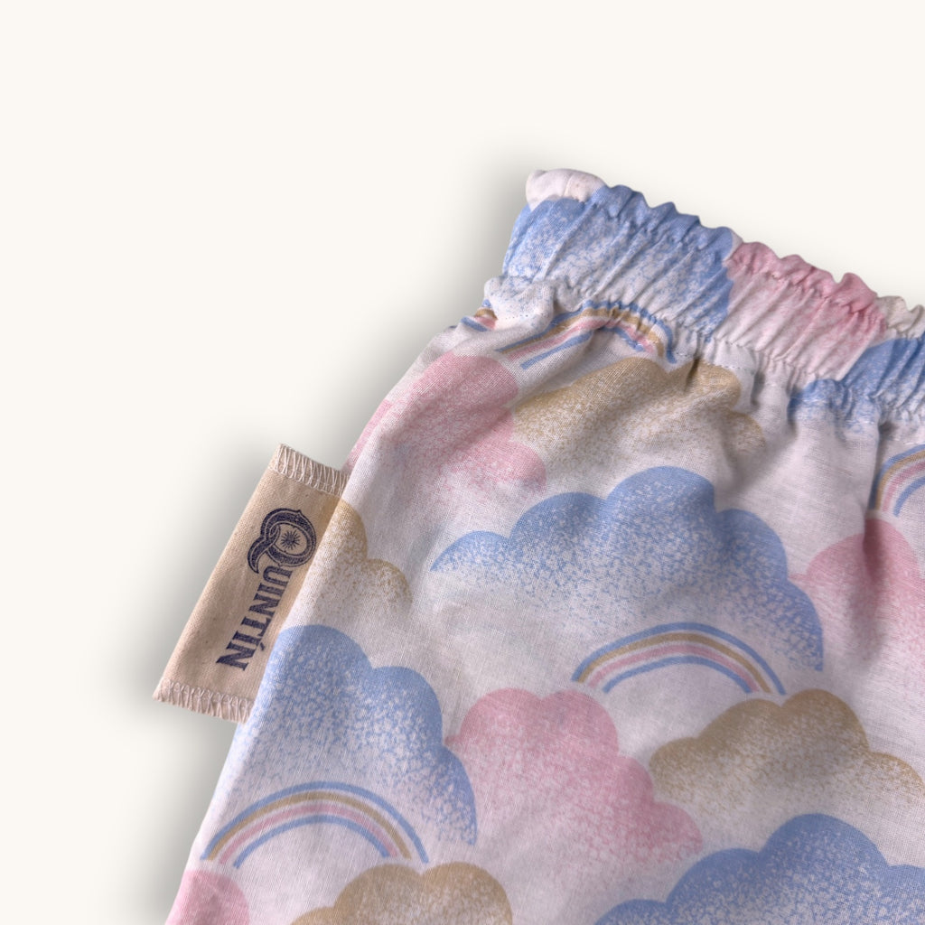Mini-short Arco Iris Pastel – Paysage & Rose Bonbon – Quintín