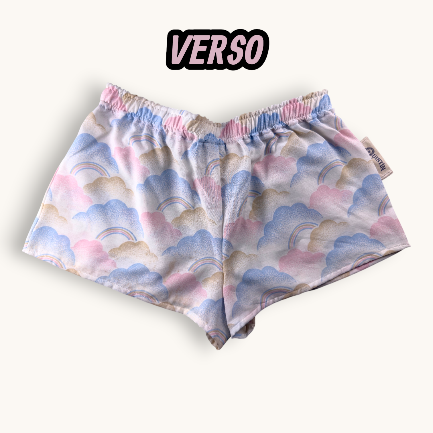 Mini-short Arco Iris Pastel – Paysage & Rose Bonbon – Quintín