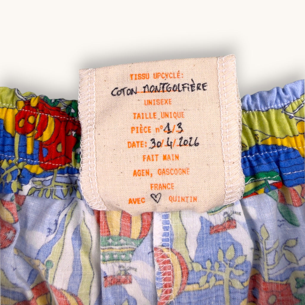 Short Long Montgolfières Vintage – Collection Pop Culture – Quintín