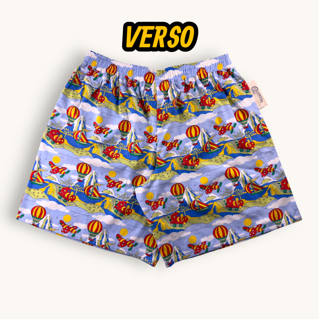 Short Long Montgolfières Vintage – Collection Pop Culture – Quintín