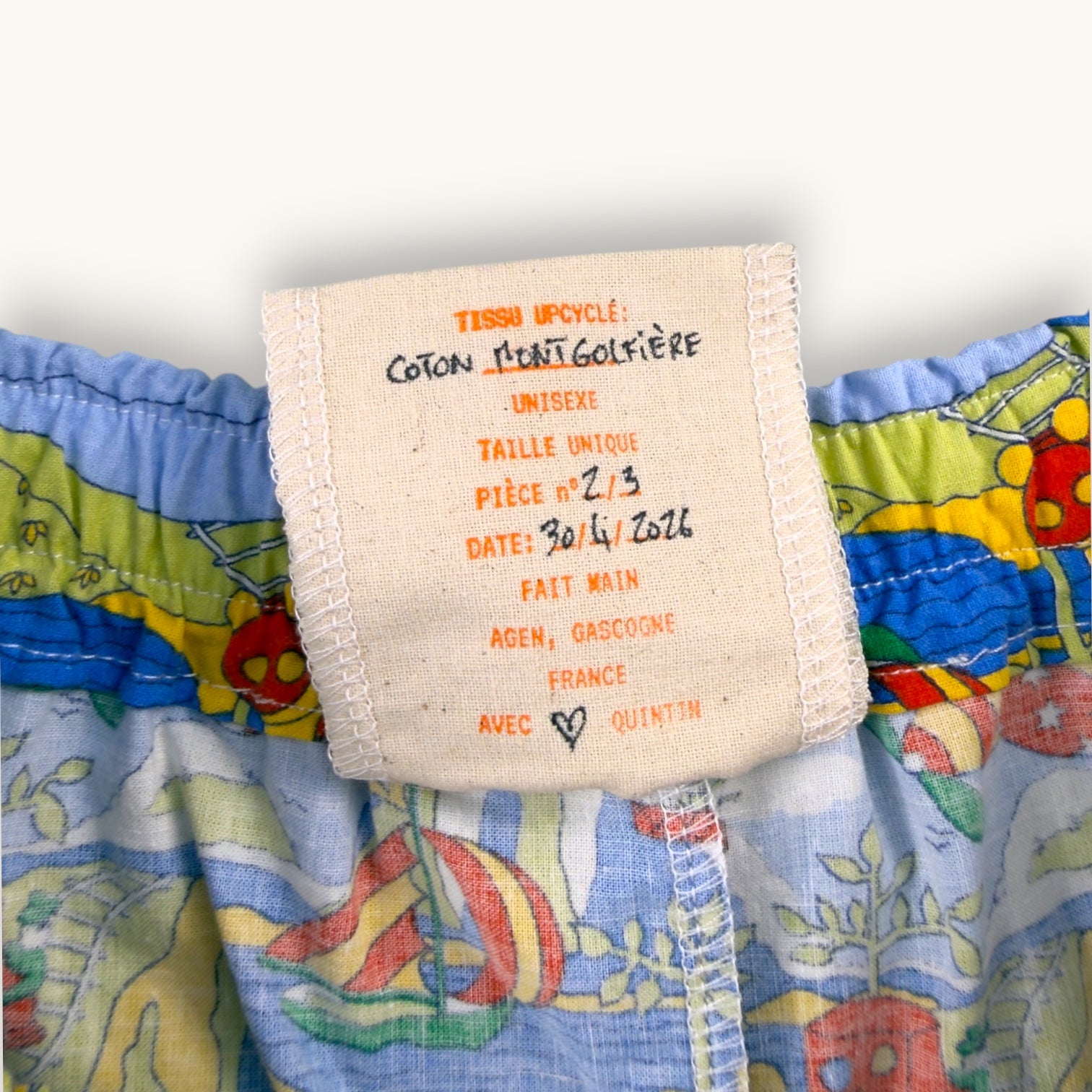 Short Parachute Montgolfières Vintage – Collection Pop Culture – Quintín
