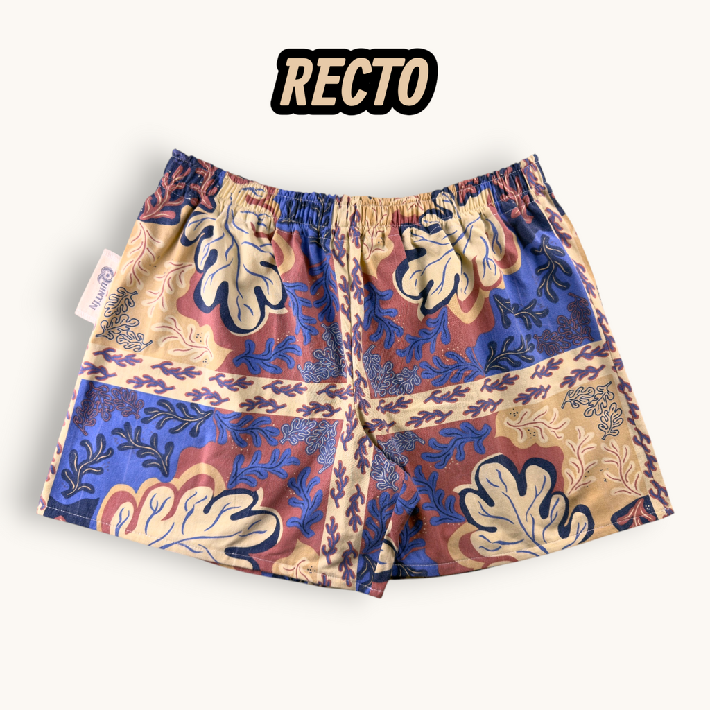 Short Parachute Corail Marin – Collection Fleurs – Quintín