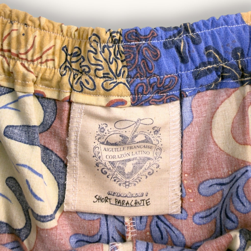 Short Parachute Corail Marin – Collection Fleurs – Quintín