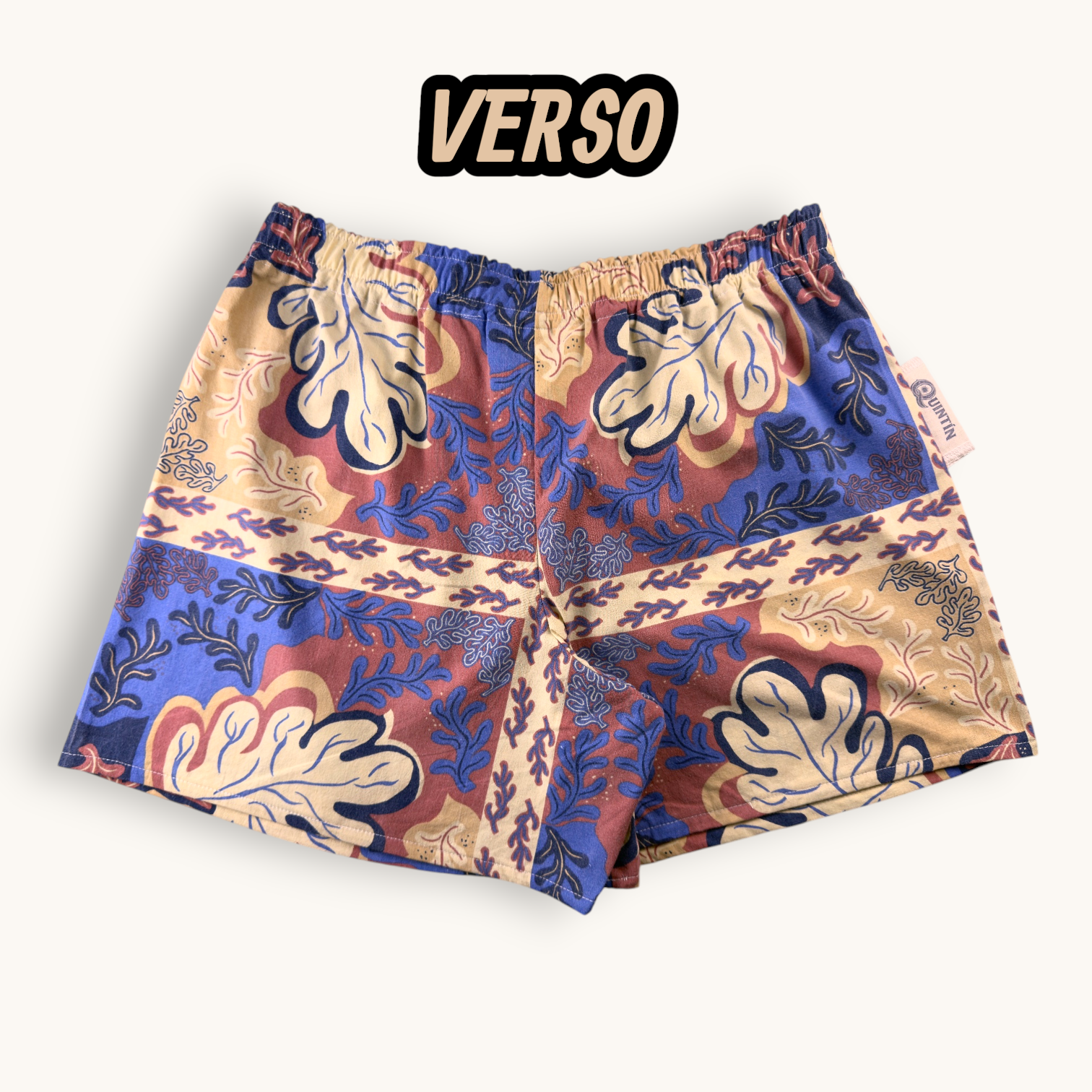 Short Parachute Corail Marin – Collection Fleurs – Quintín