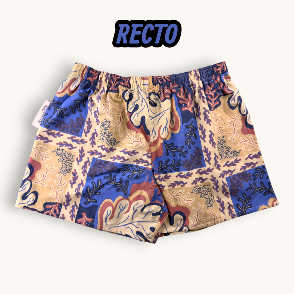 Short Parachute Corail Marin n°2 – Collection Fleurs – Quintín