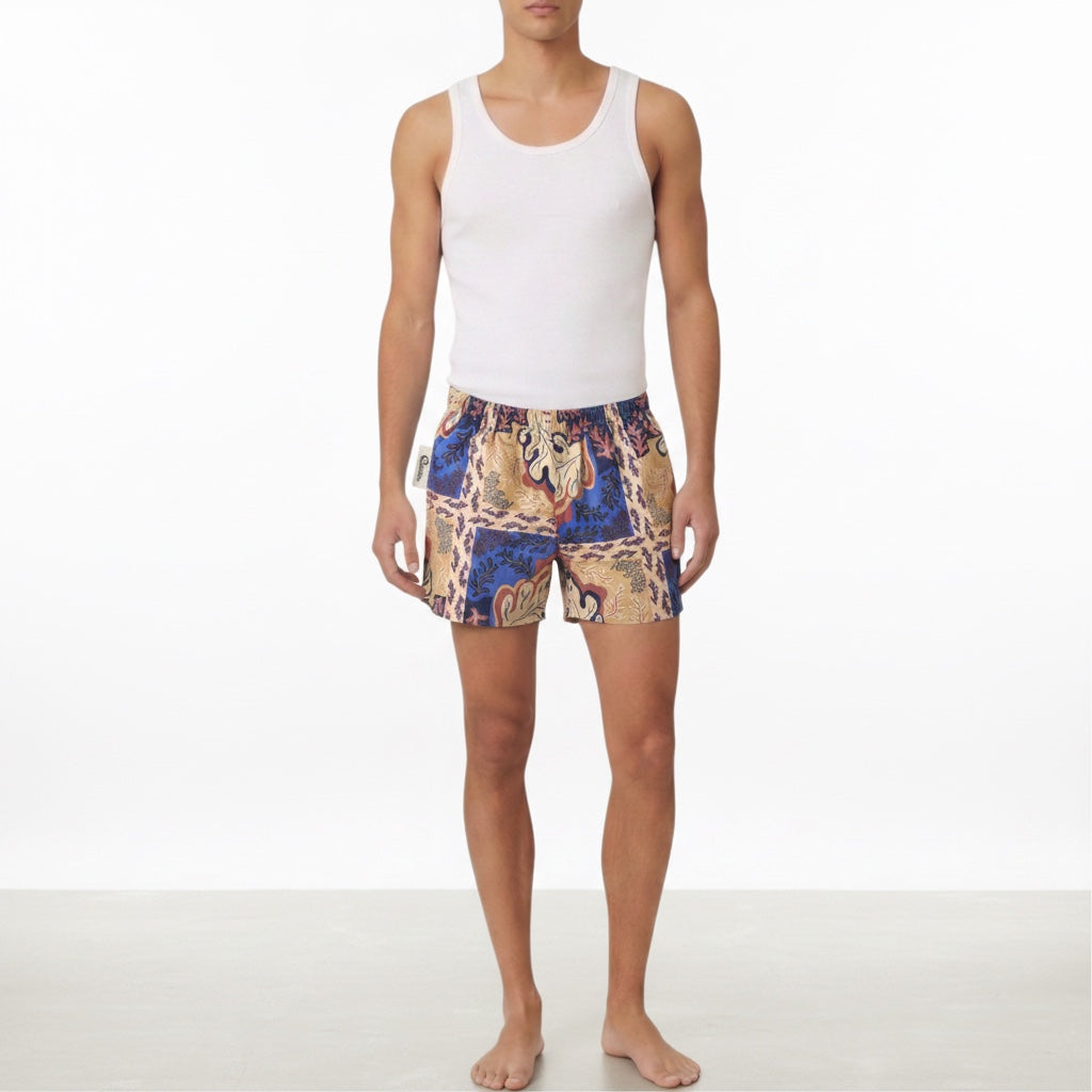 Short Parachute Corail Marin n°2 – Collection Fleurs – Quintín