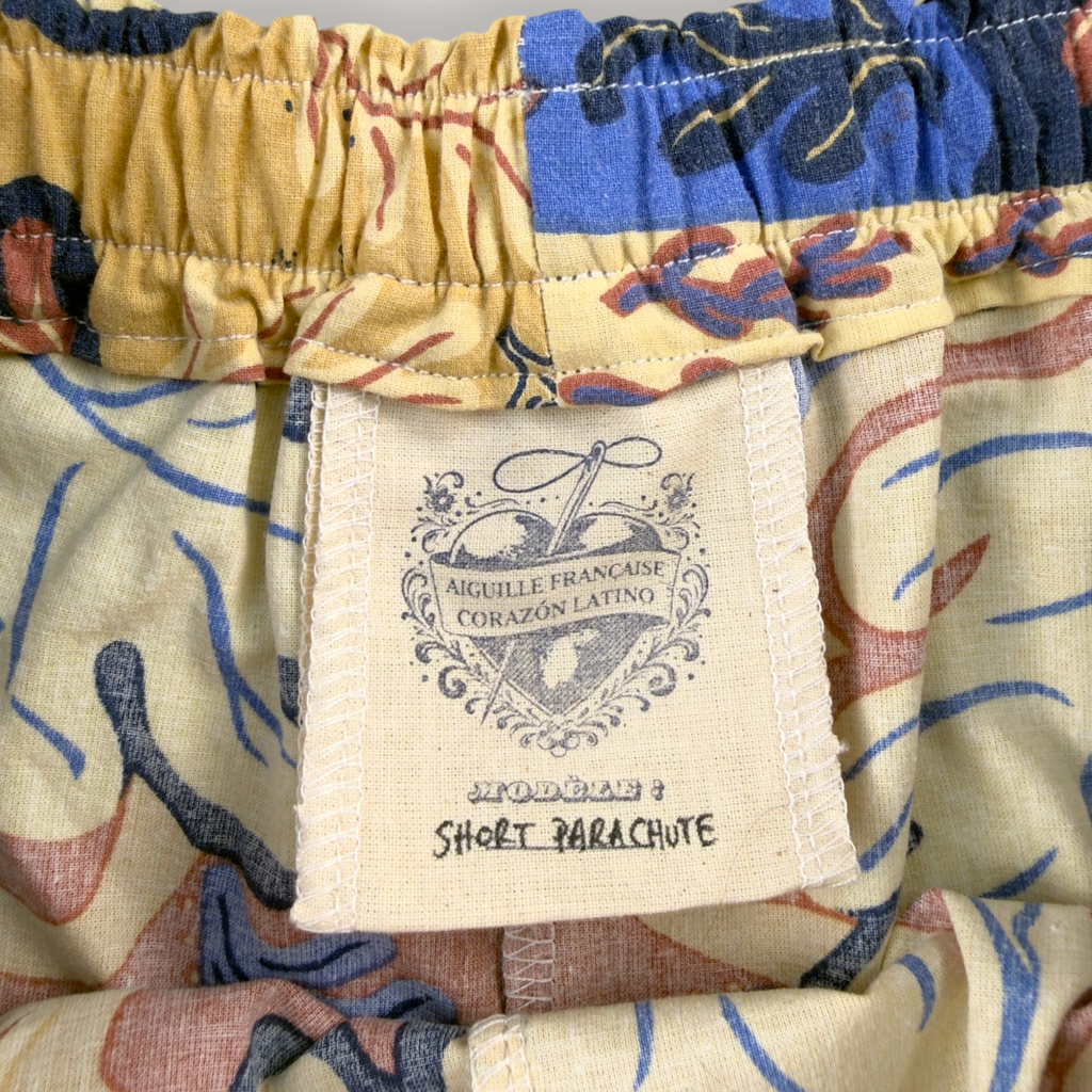 Short Parachute Corail Marin n°2 – Collection Fleurs – Quintín