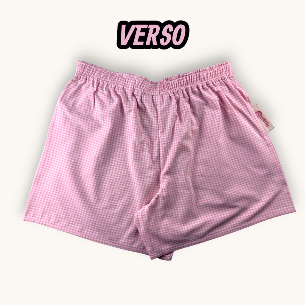 Short Parachute Vichy Rose – Collection Vichy & Rose Bonbon – Quintín