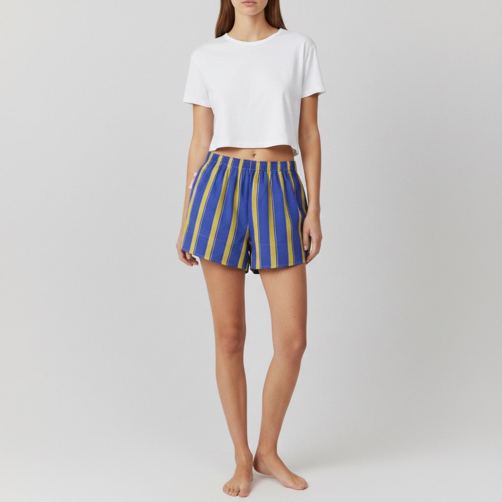 Short Parachute Rayures 90's – Collection Rayé – Quintín