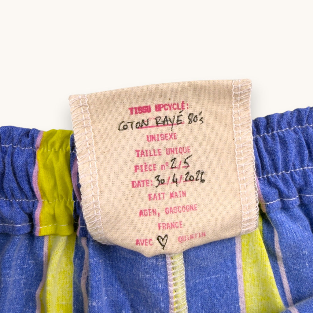 Short Parachute Rayures 90's – Collection Rayé – Quintín