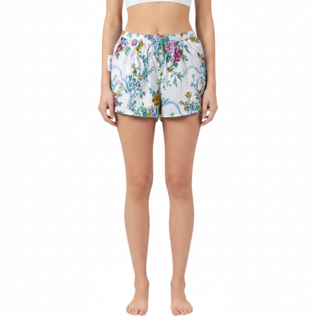 Mini-short Pivoines – Collection Fleurs – Quintín