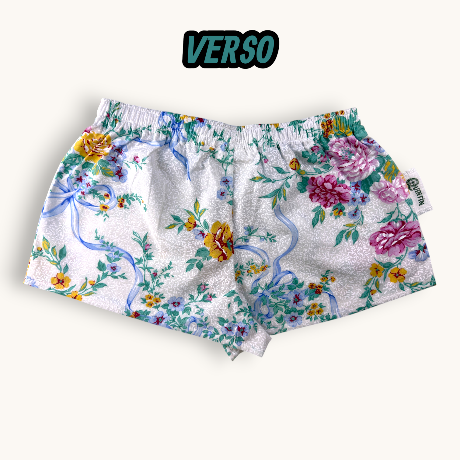 Mini-short Pivoines n°2 – Collection Fleurs – Quintín
