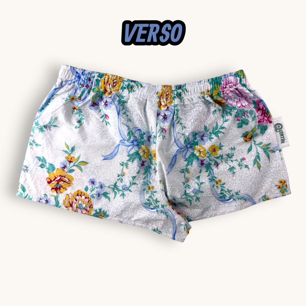 Mini-short Pivoines n°3 – Collection Fleurs – Quintín