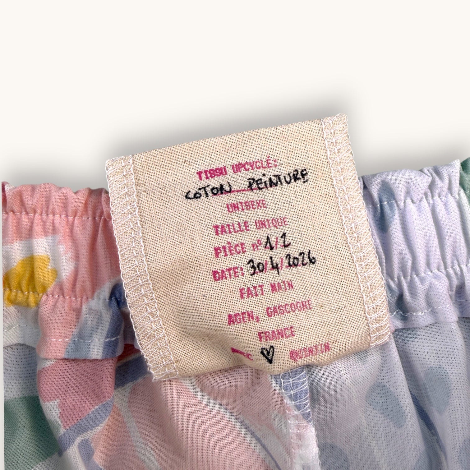 Mini-short Peinture Pastel – Collection Pop Culture & Rose Bonbon – Quintín